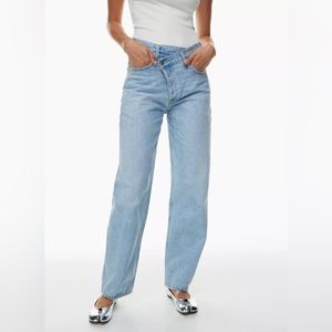 Agolde Criss Cross Upsized Jean, blue colour, size 25